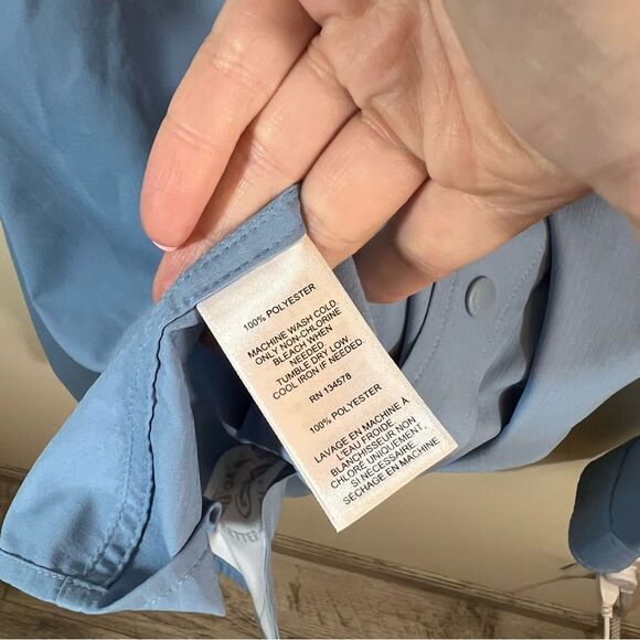 Vineyard Vines Men’s Blue Performance Harbor Shirt Snap XL - Picture 7 of 10